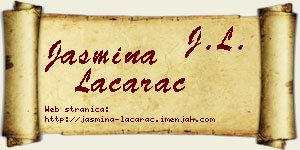 Jasmina Laćarac vizit kartica